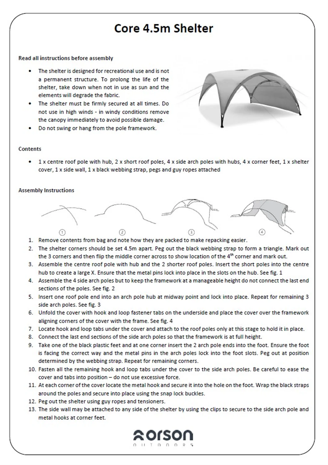 Orson Core Shelter - 4.5m Outdoor Gazebo, Combo Deal 1 - Image 23