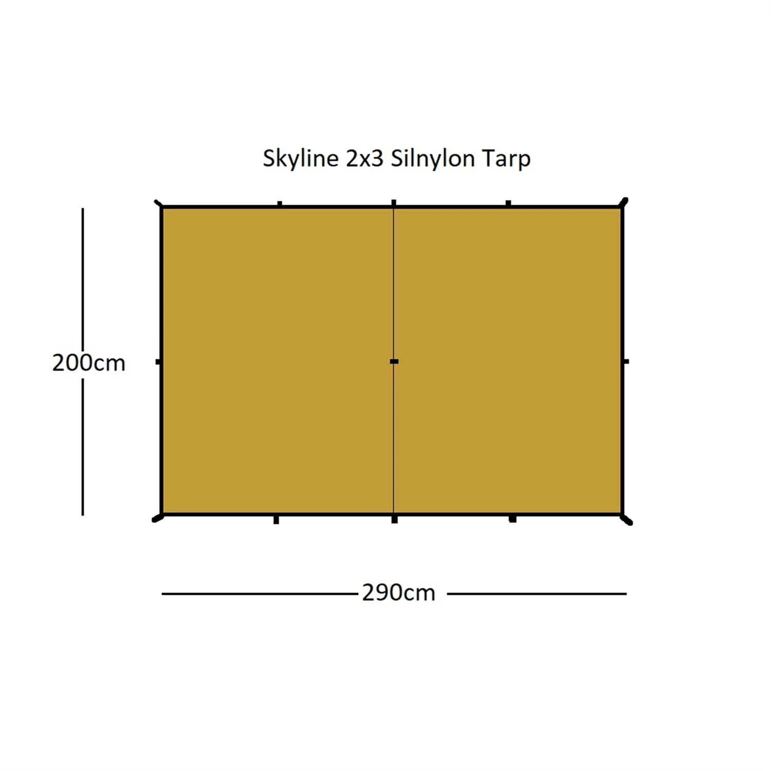 Orson Skyline Ultralight Tarp - 2x3m, 20D Ripstop Silnylon, 380g - Image 5