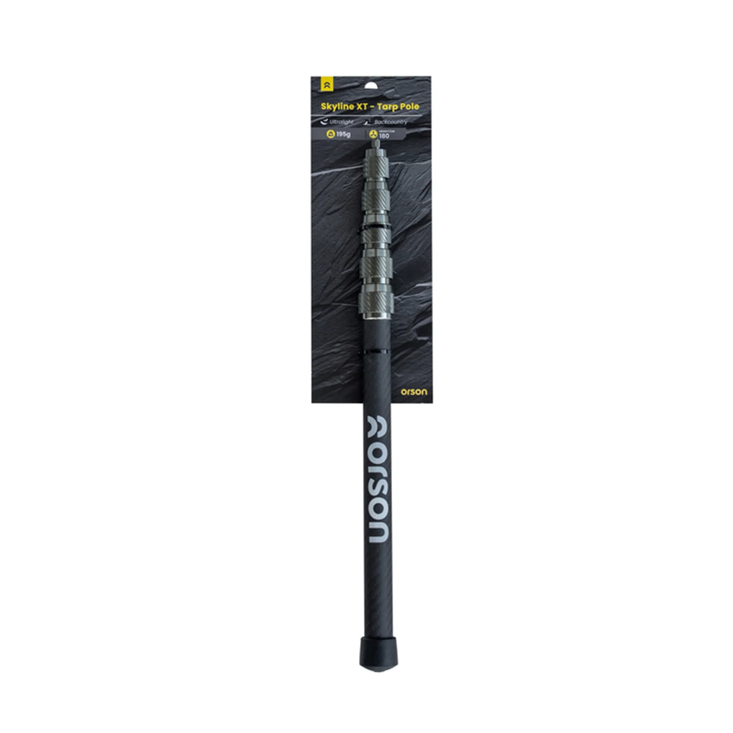 Orson Telescopic Carbon Fibre Tarp Pole - Max Height 220cm, 390g - Image 4