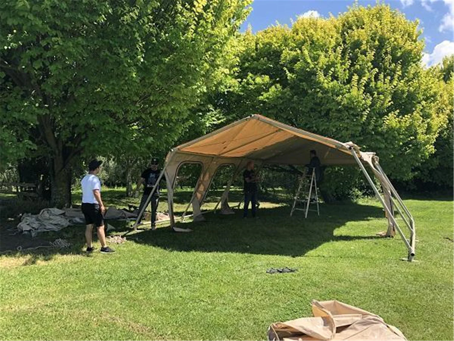 The Bach - 6x6m Glamping Tent, PVC Roof, Canvas Tent, Heavy Duty Aluminium Frame, 210+kg - Image 4